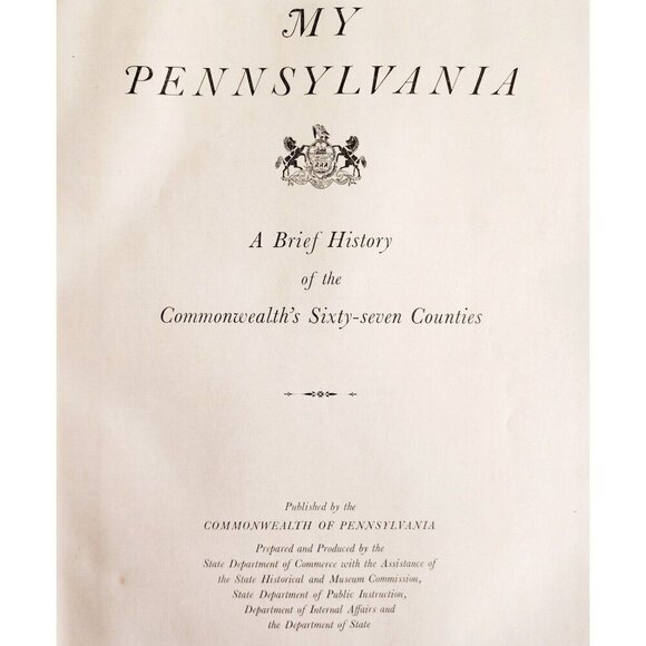 My Pennsylvania 1946 1st Edition HC Illustrated Penn Commonwealth History E40 - Picture 3 of 10